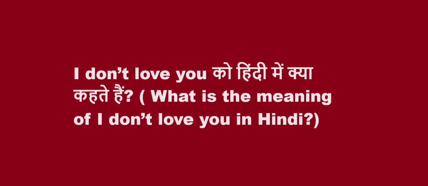 what-is-the-meaning-of-i-don-t-love-you-in-hindi